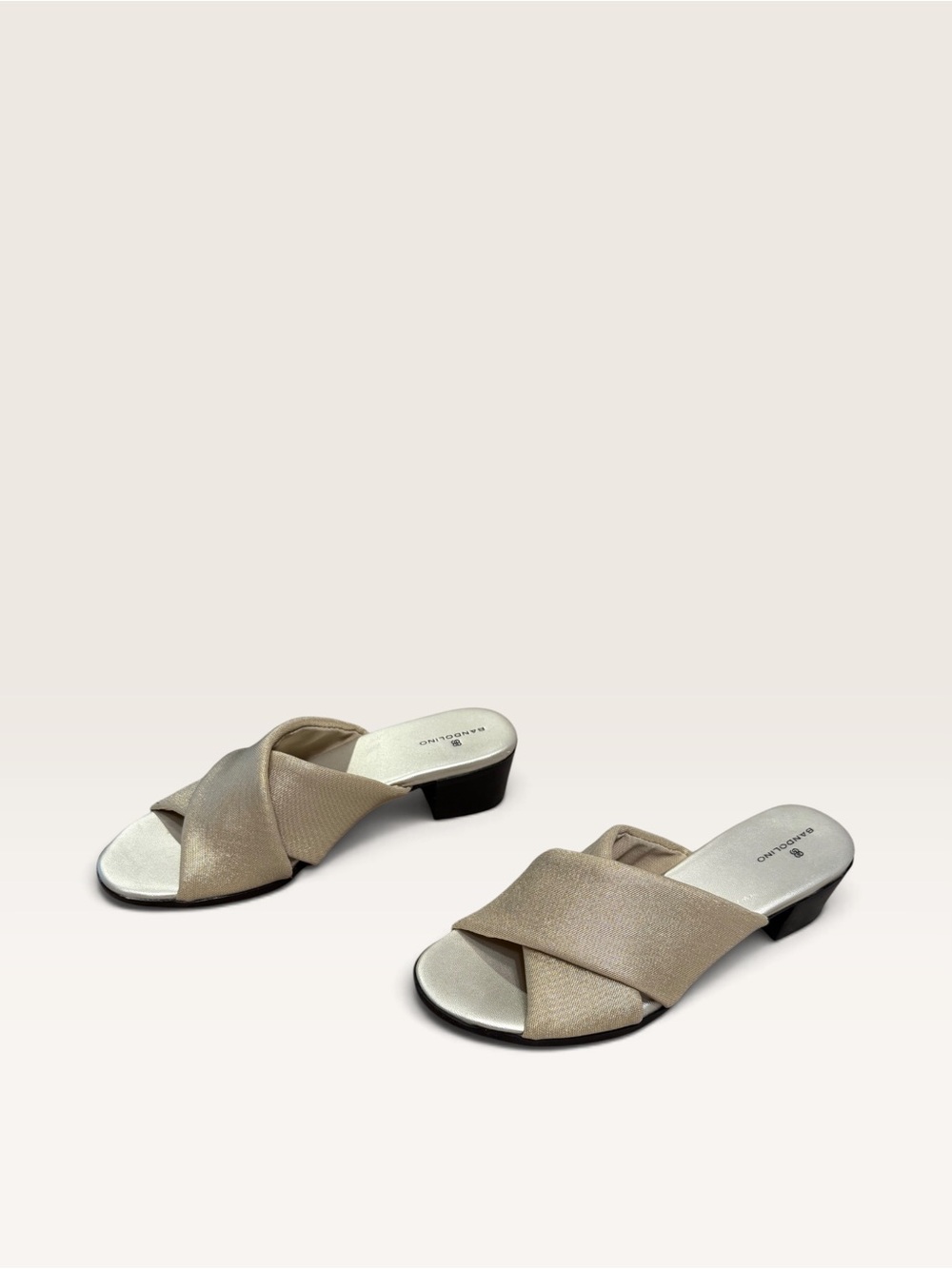 Bandolino Twisted Crossover Slide in Tan - Picture 6 of 8